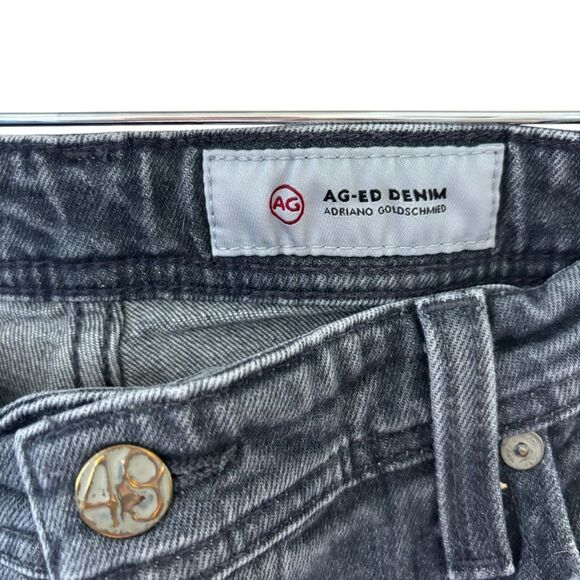 AG Adriano Goldschmied Gray/Light Black Wash The Everett Slim Jeans Zip Fly 33 - Picture 4 of 14